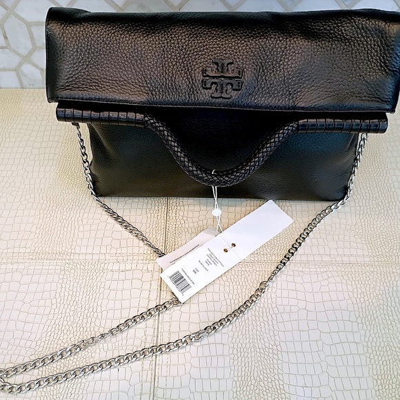 VERY RARE BRAND NEW Tory Burch Taylor Convertible Foldover Crossbody - Picture 2 of 16